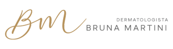 Logotipo da Dra. Bruna Martini, médica dermatologista em Foz do Iguaçu, especialista em dermatologia clínica, estética e tricologia.